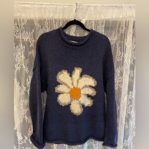 100% Wool Vintage Daisy Sweater